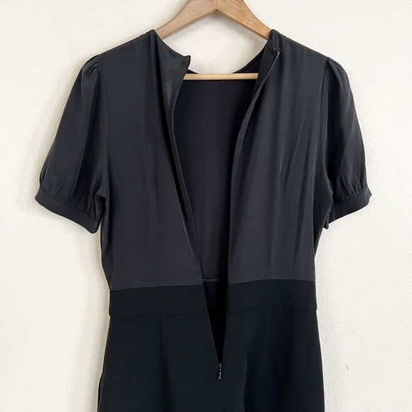 GWYN James Puff Sleeve Romper in Black - Picture 9 of 11